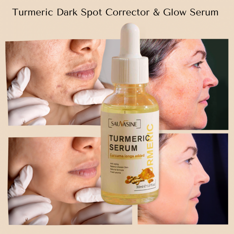 Acne and dark spots corrector serum before and after