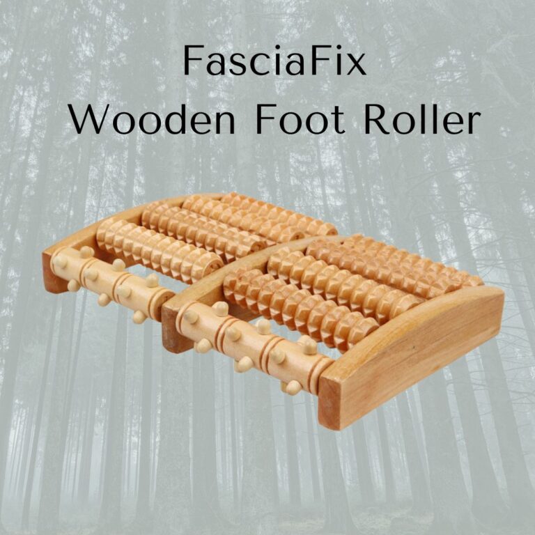 FasciaFix Wooden Foot Roller-made with all natural wood