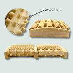 FasciaFix Wooden Foot Roller-wooden pins feature