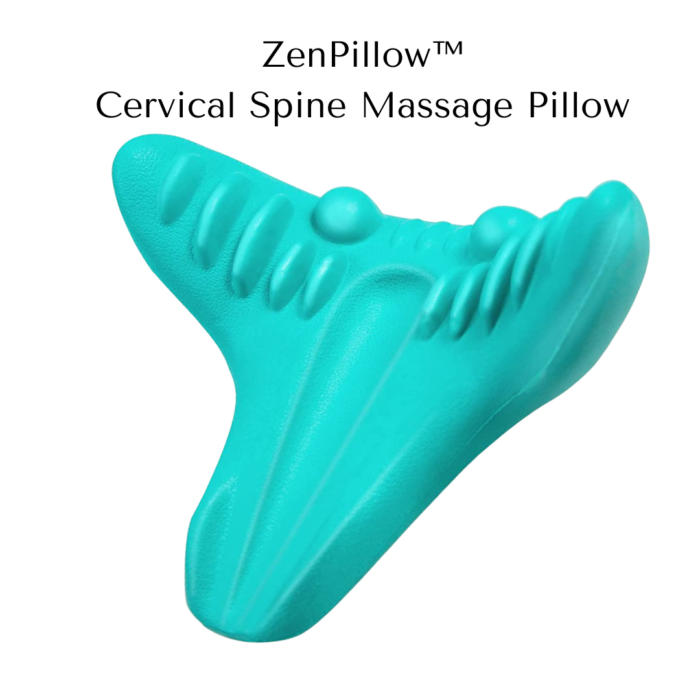 ZenPillow -Cervical Spine Massage Pillow- relief from neck pain-blue color